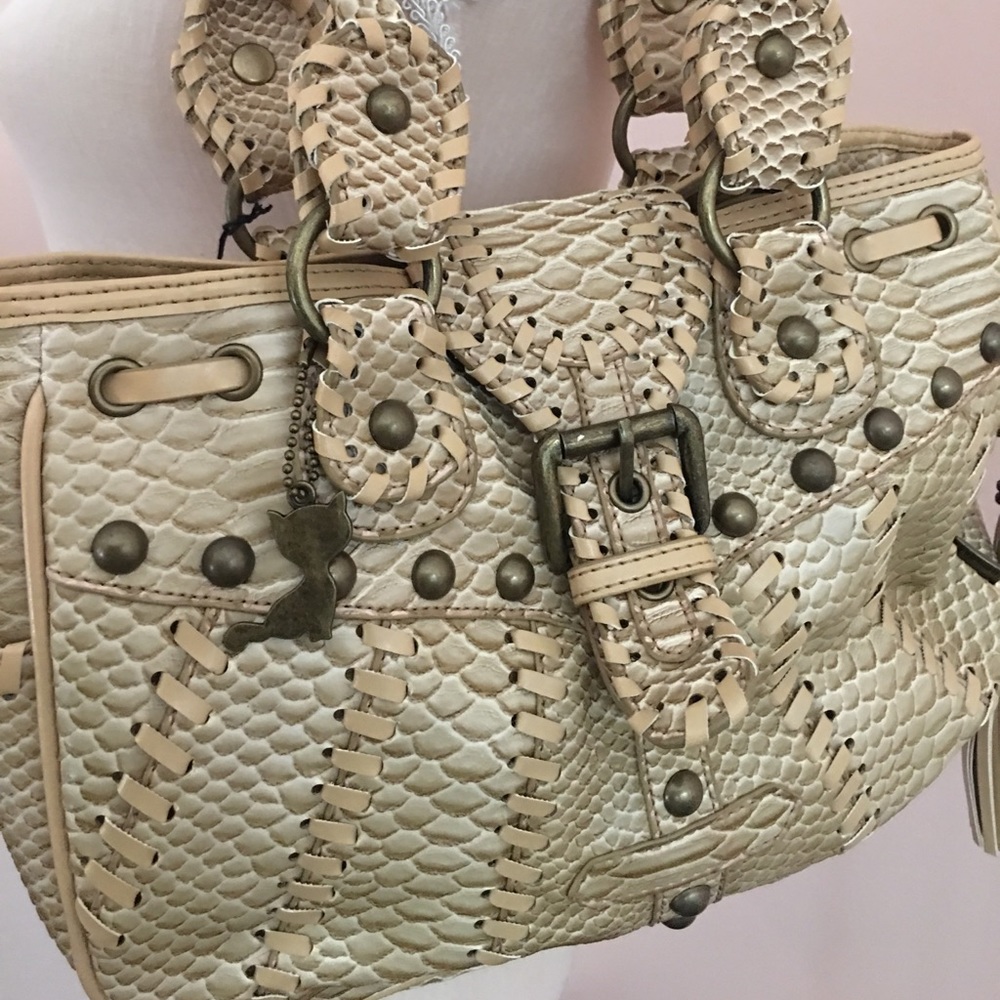 Lollipops Paris snakeskin style handbag